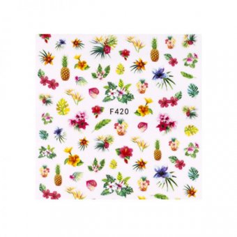 Abtibild Unghii  F420  Floare Tropicala