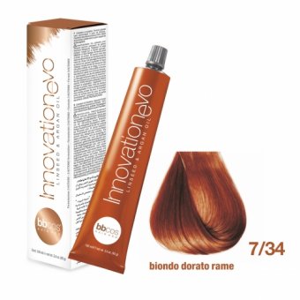 Bbcos - Vopsea de Par Innovation Evo 100ml (7/34 - Golden Copper Blond )