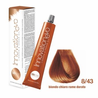 Bbcos - Vopsea de Par Innovation Evo 100ml (8/43 - Golden Copper Light Blond )