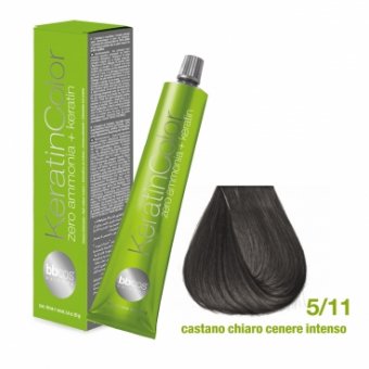 Bbcos - Vopsea de Par Keratin Color (5/11- Castano Chiaro Cenere Intenso)