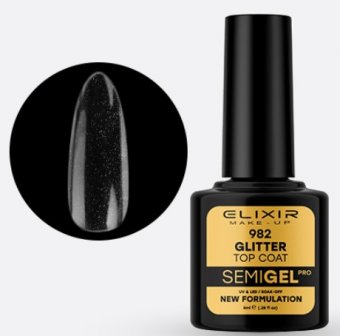 Elixir top Glitter 8ml efect praf de stele