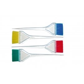 Eurostil - Pensula de Vopsit - Maner Transparent, Peri Colorati (102) 