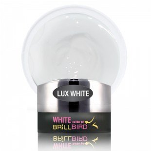 Lux White Builder Gel  Alb Orbitor, Dens 15ml