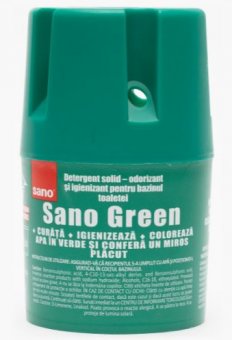 Odorizant vas de toaleta/ Bazin Sano Green 150g