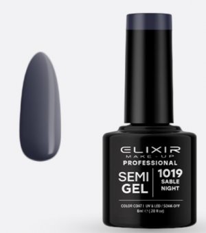 Oja semipermanenta Elixir 1019 Sable Night 8ml