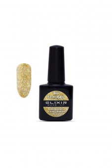 Oja Semipermanenta Elixir 8ml #862 ( Glitter Gold)