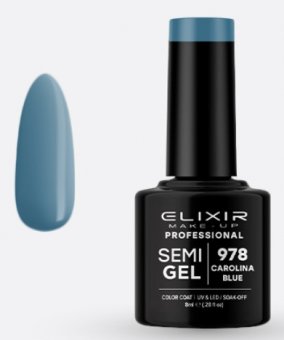 Oja semipermanenta Elixir 978 California Blue 8ml