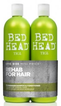 Set Tigi Bead Head Re-Energize Twin Duo Sampon + Balsam 2 x 750ml