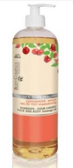 Ulei de masaj antioxidant cu extrcat de macese si visine 1000 ml