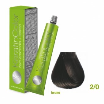 Vopsea de Par Keratin Color (2/0- Bruno)