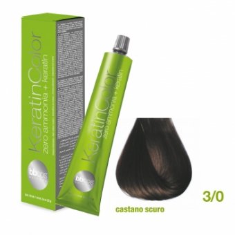 Vopsea de Par Keratin Color (3/0- Castano Scuro)