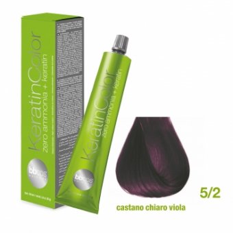 Vopsea de Par Keratin Color (5/2- Castano Chiaro Viola)