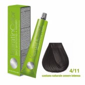 Bbcos - Vopsea de Par Keratin Color (4/11- Castano Naturale Cenere Intenso)